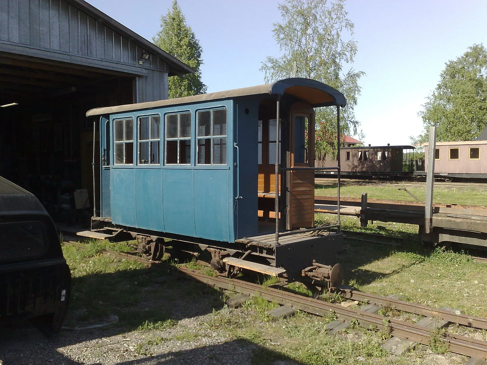 Photo showing: Passenger car of Nykarleby Jernväg, Finland