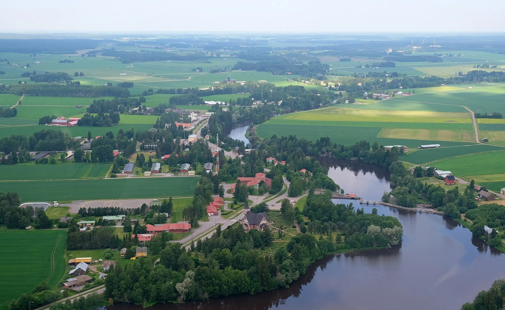 Photo showing: Aerial view of Vampula.