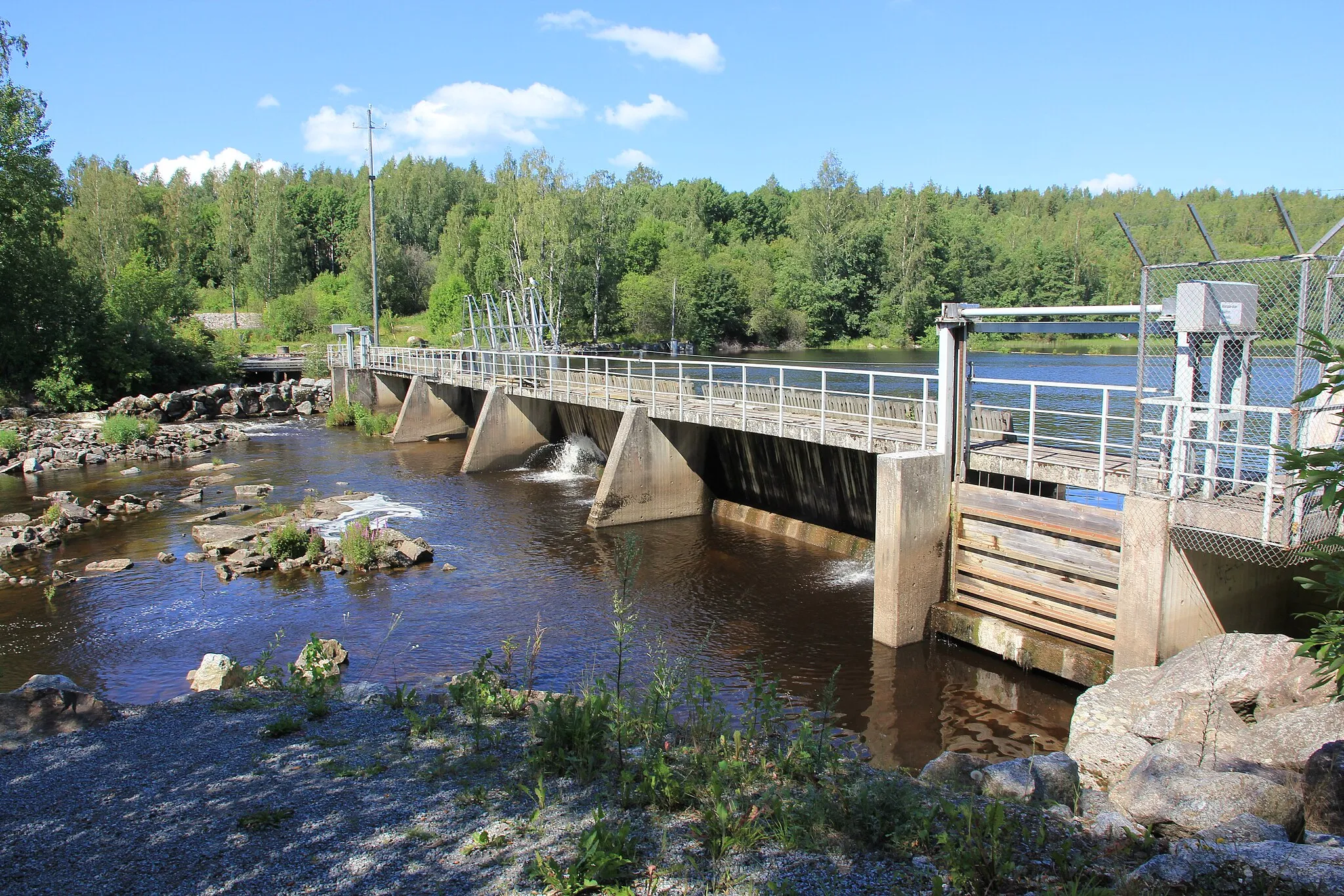 Photo showing: Siuronkoski dam.