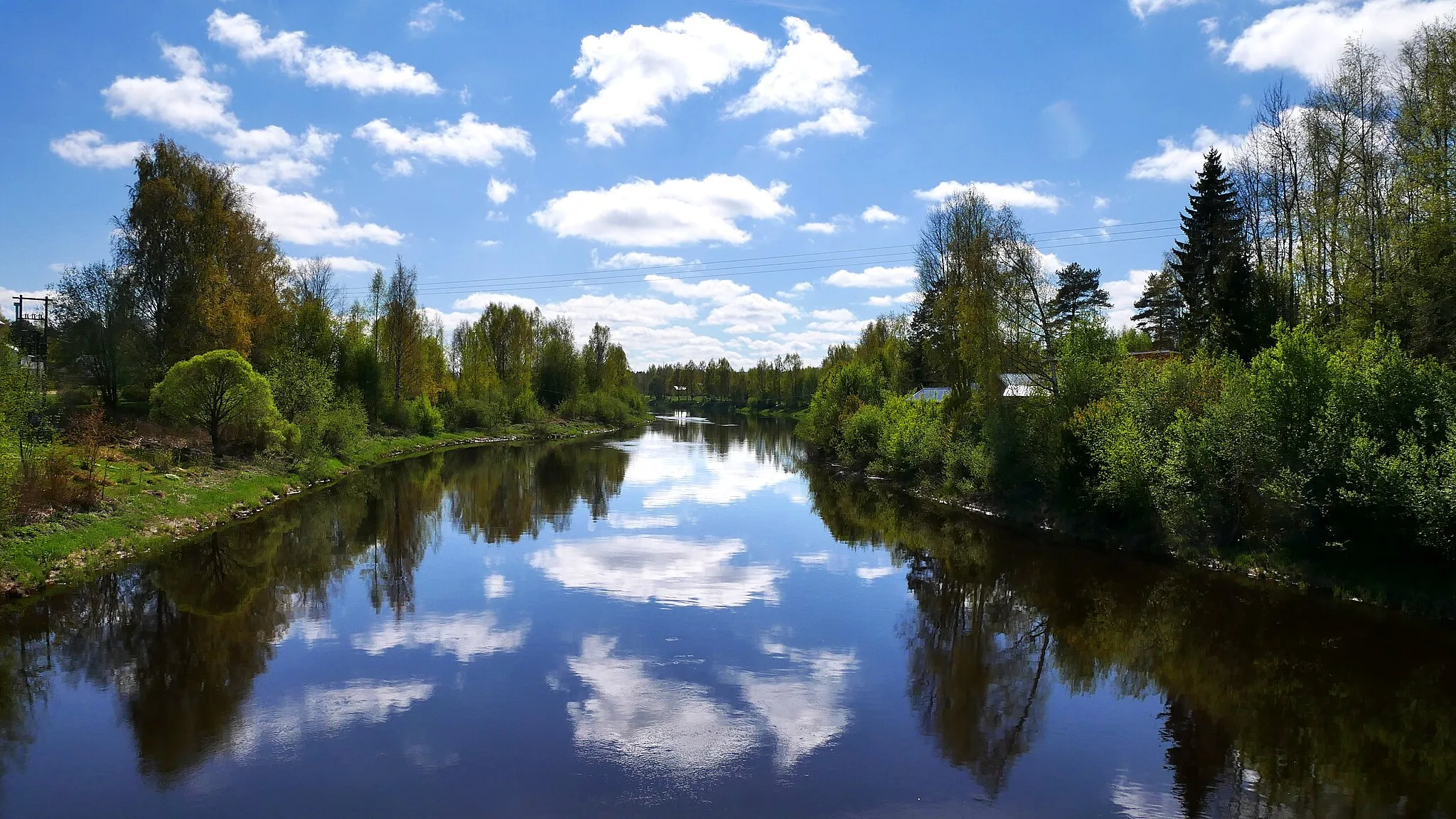 Photo showing: Lapuanjoki river in Alahärmä, Finland.