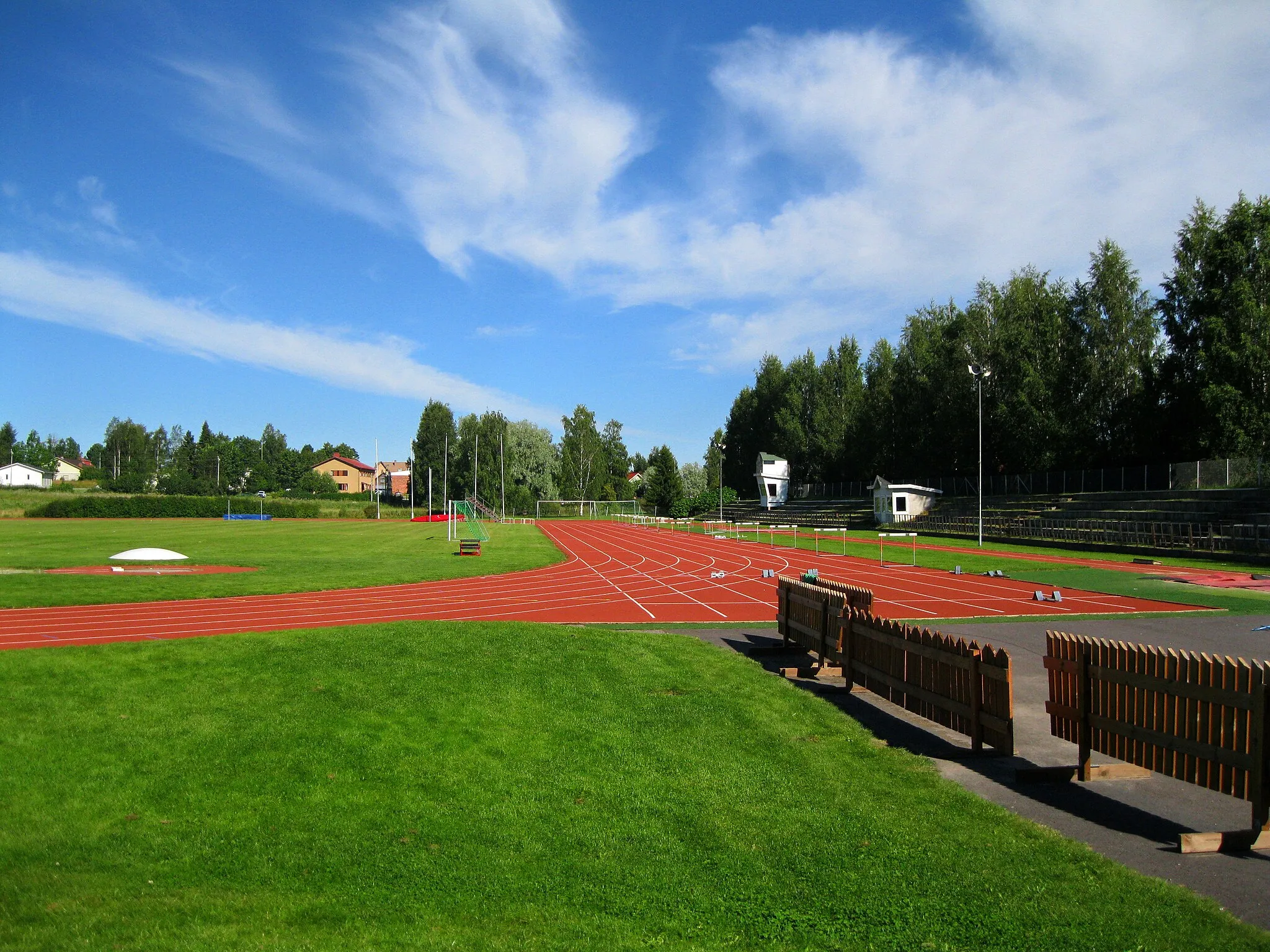 Photo showing: Athletic field Stadio Nissi in Lappajärvi, Finland.