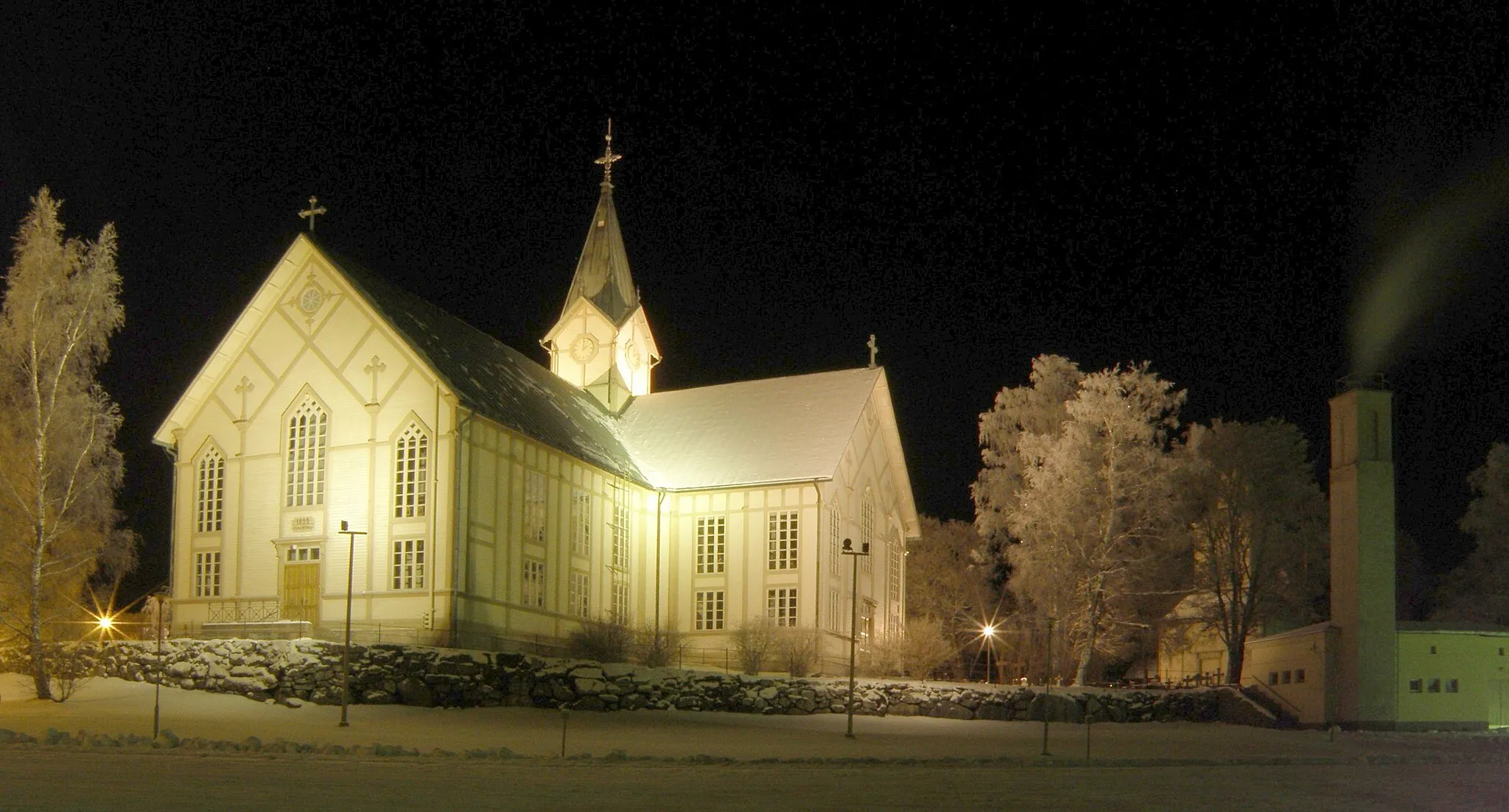 Photo showing: Merikarvia Church in 2010, in Merikarvia Finland.