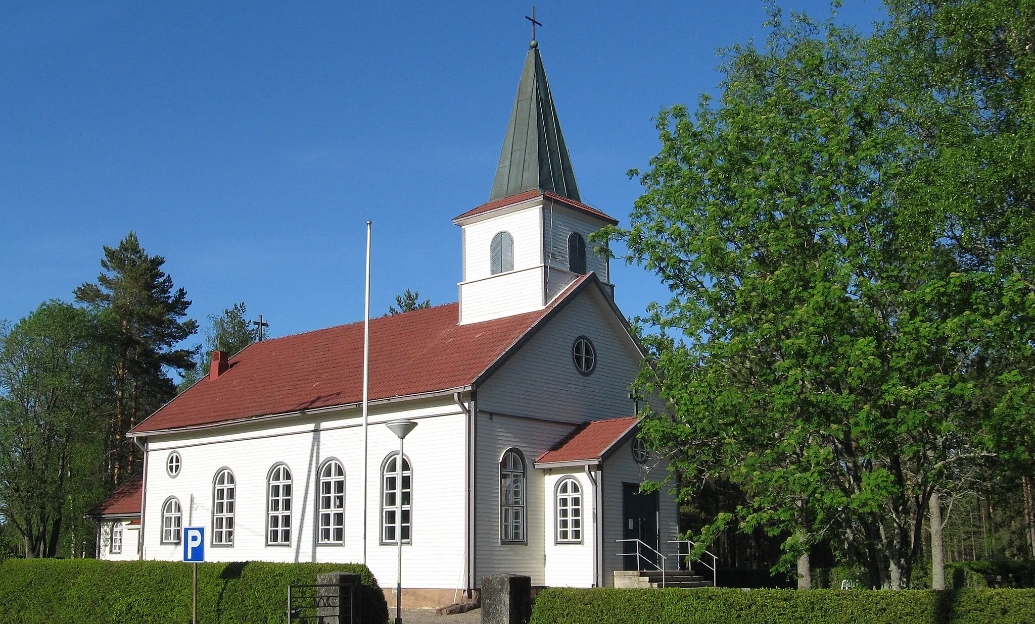 Photo showing: Kauhajärvi church in Kauhajärvi village, Kauhajoki, Finland.