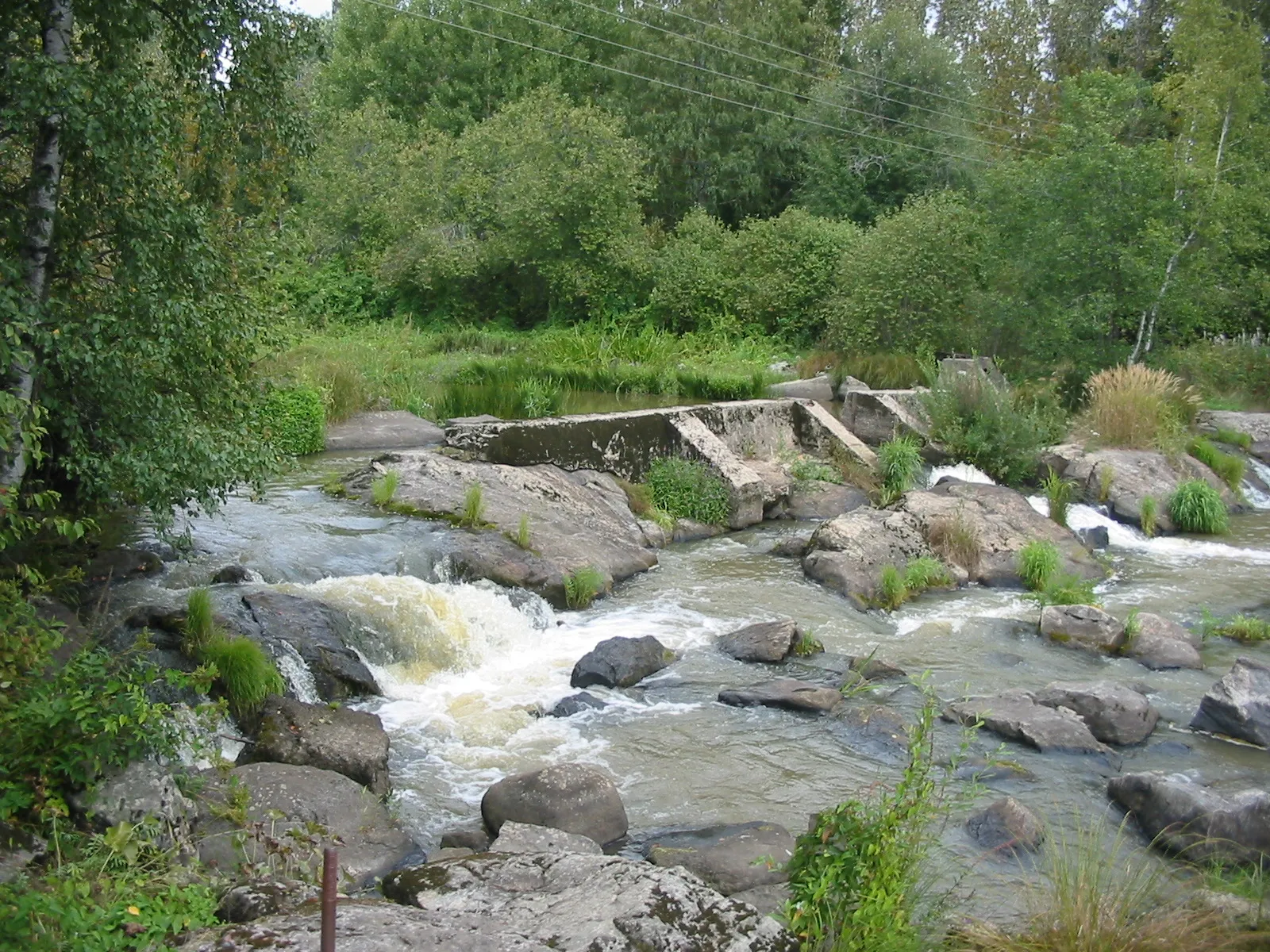 Photo showing: Patakoski rapids in Paimionjoki, Finland Proper