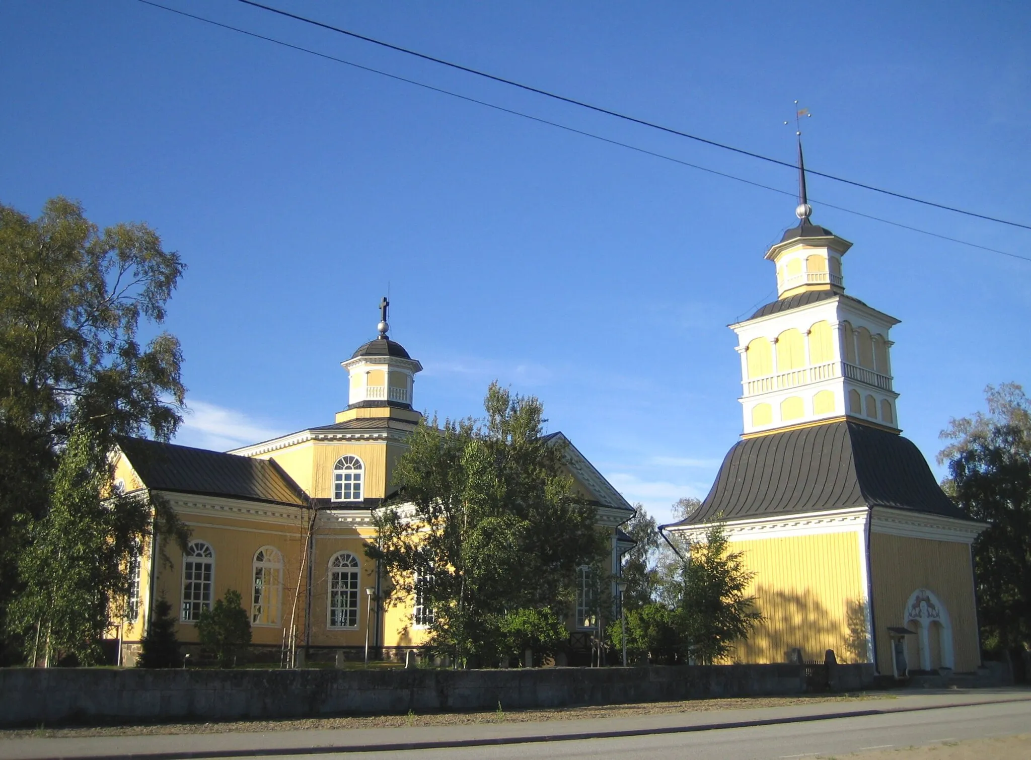 Photo showing: Kronoby Church in Kronoby, Finland