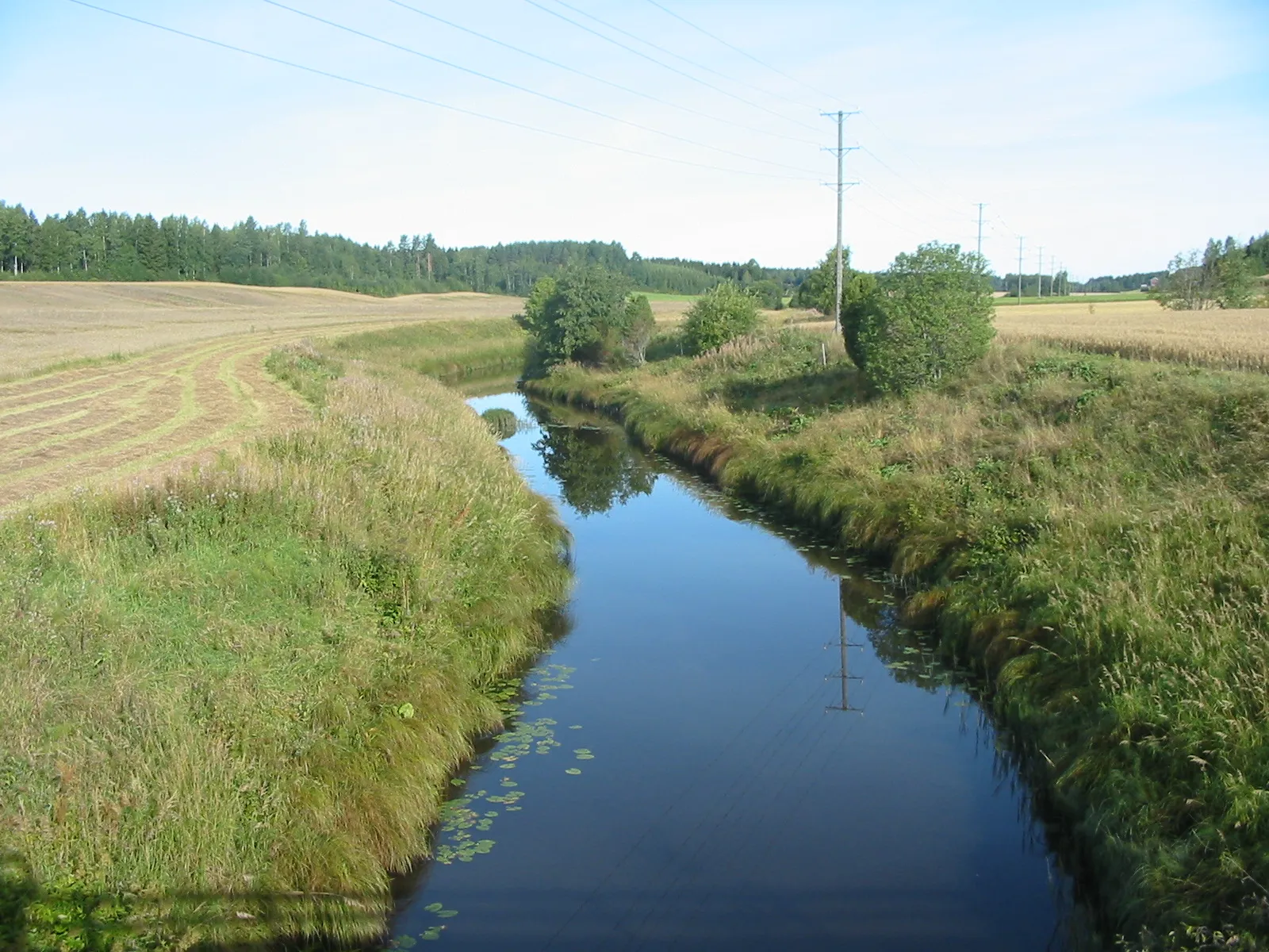 Photo showing: River Yläneenjoki at Uusikartano, Yläne, Pöytyä, Finland.