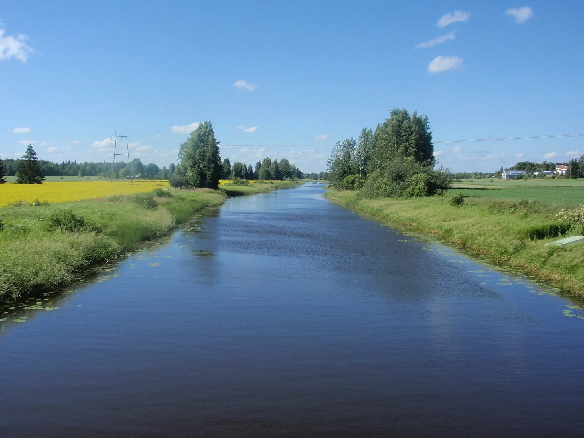 Photo showing: River Kauvatsa, Kokemäki municipality, Finland