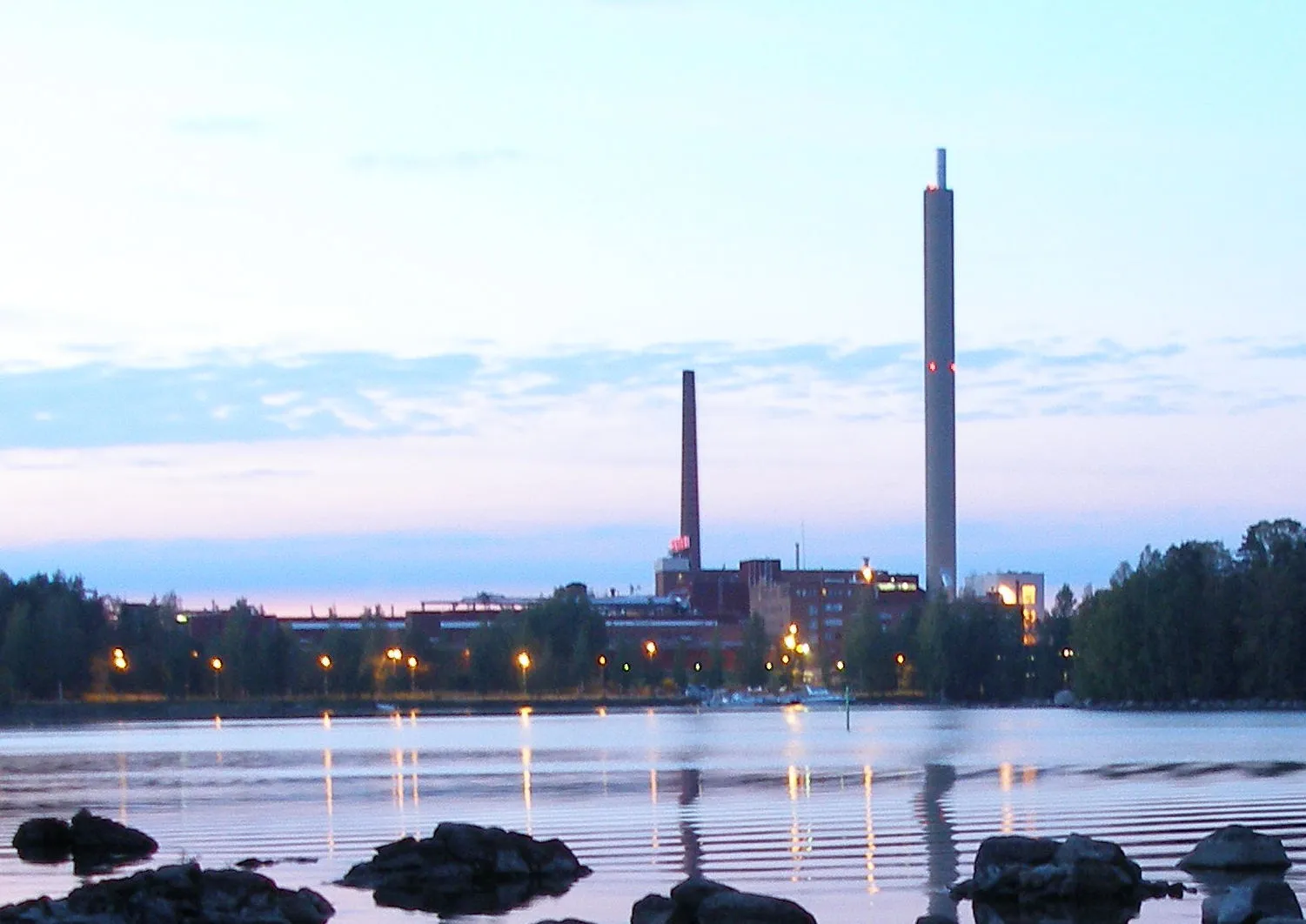 Photo showing: Säteri viscose fibre factory in Valkeakoski, Finland