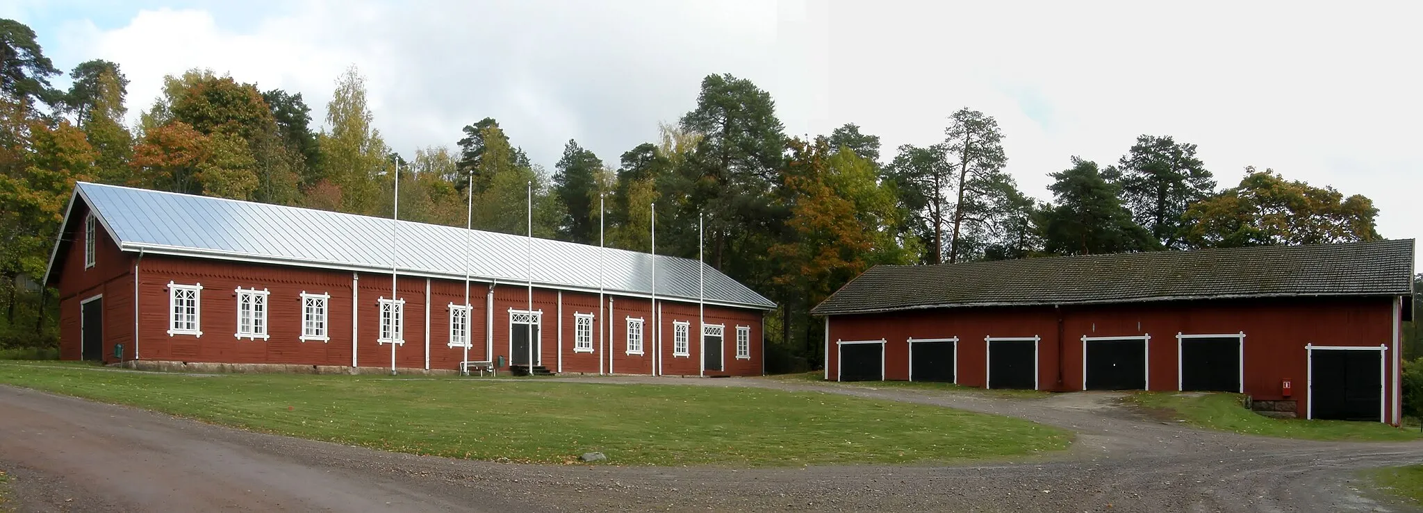 Photo showing: Old market place in Kauttua village in Eura, Finland 
Used in the first half of 20th century