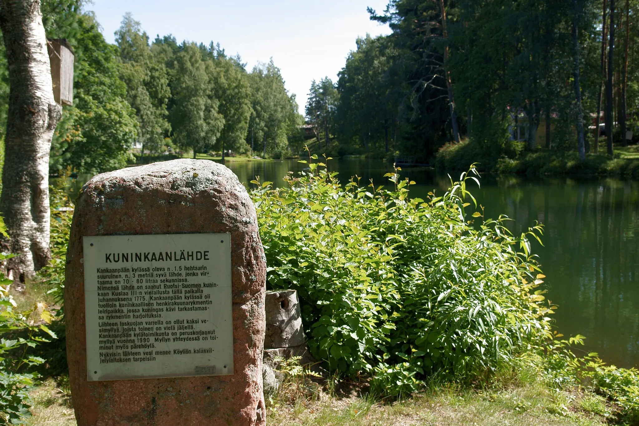 Photo showing: Kuninkaanlähde Köyliön Kankaanpäässä.