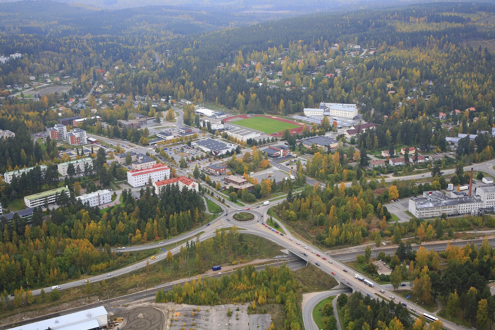 Photo showing: Vaajakoski from air