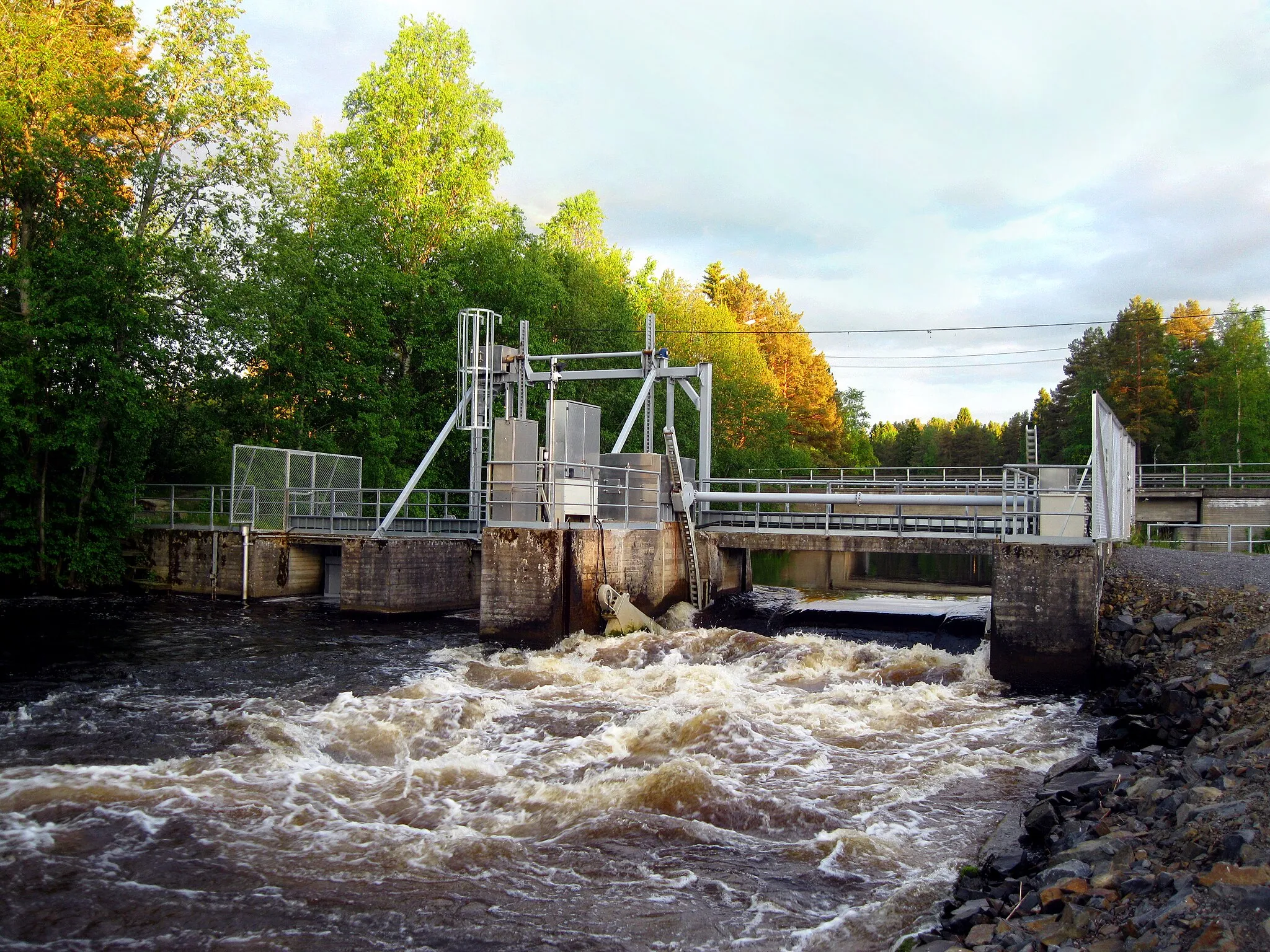 Photo showing: Niskan pato dam in Lappajärvi, Finland.