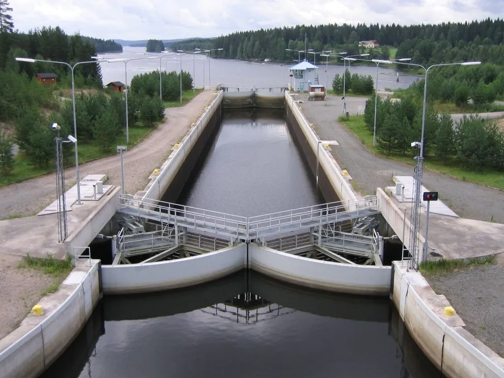 Photo showing: Kapeenkoski Lock of Keitele–Päijänne canal in Äänekoski, Finland