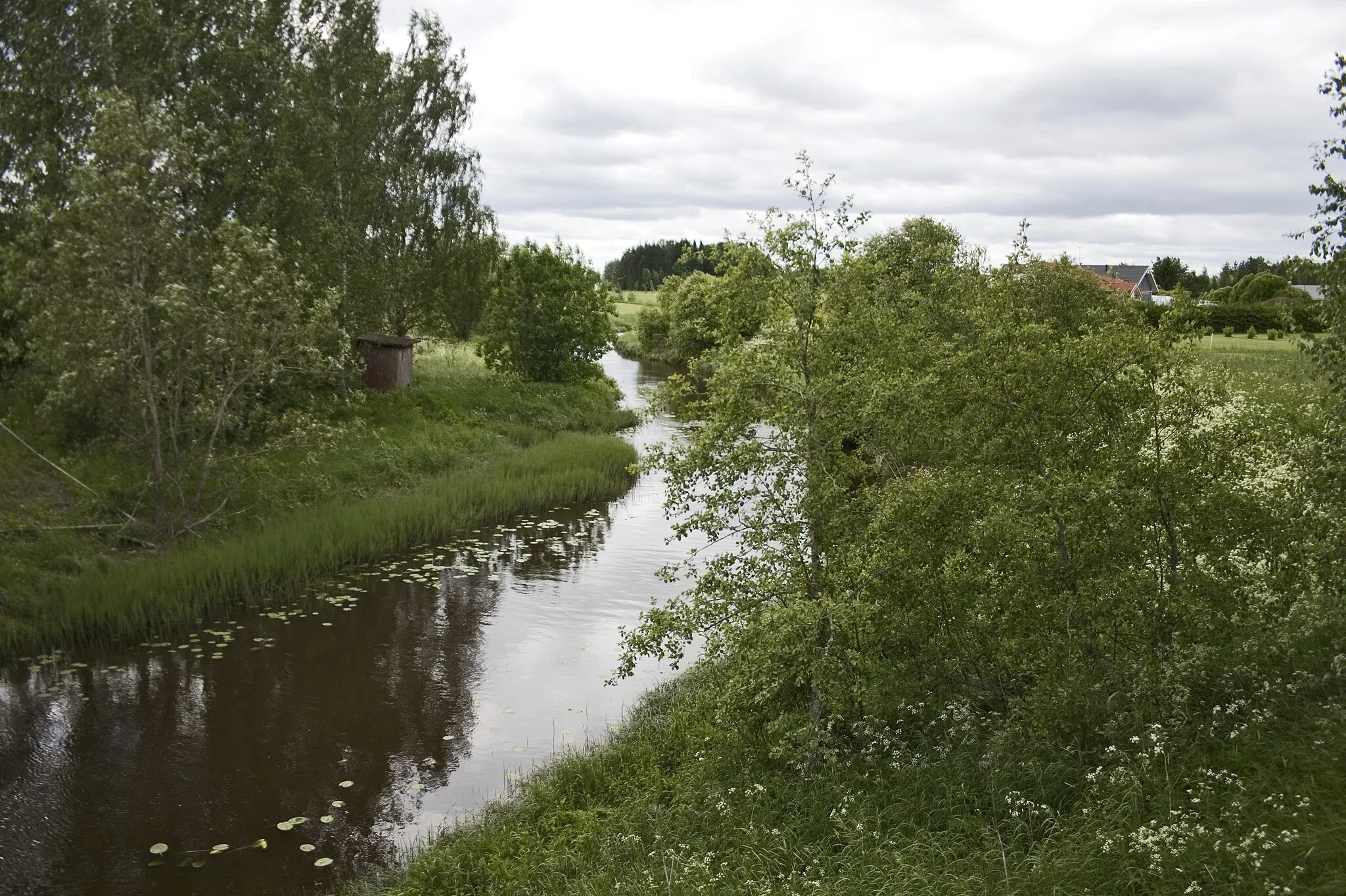 Photo showing: Huittinen, Sammunjoki, Sammun sillalta länteen