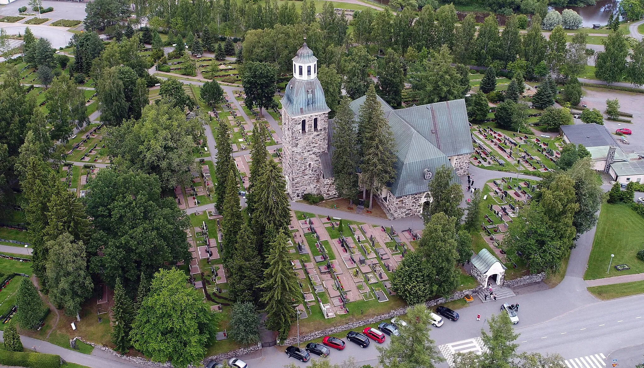 Photo showing: The church in Lauttakylä, Huittinen, Finland.