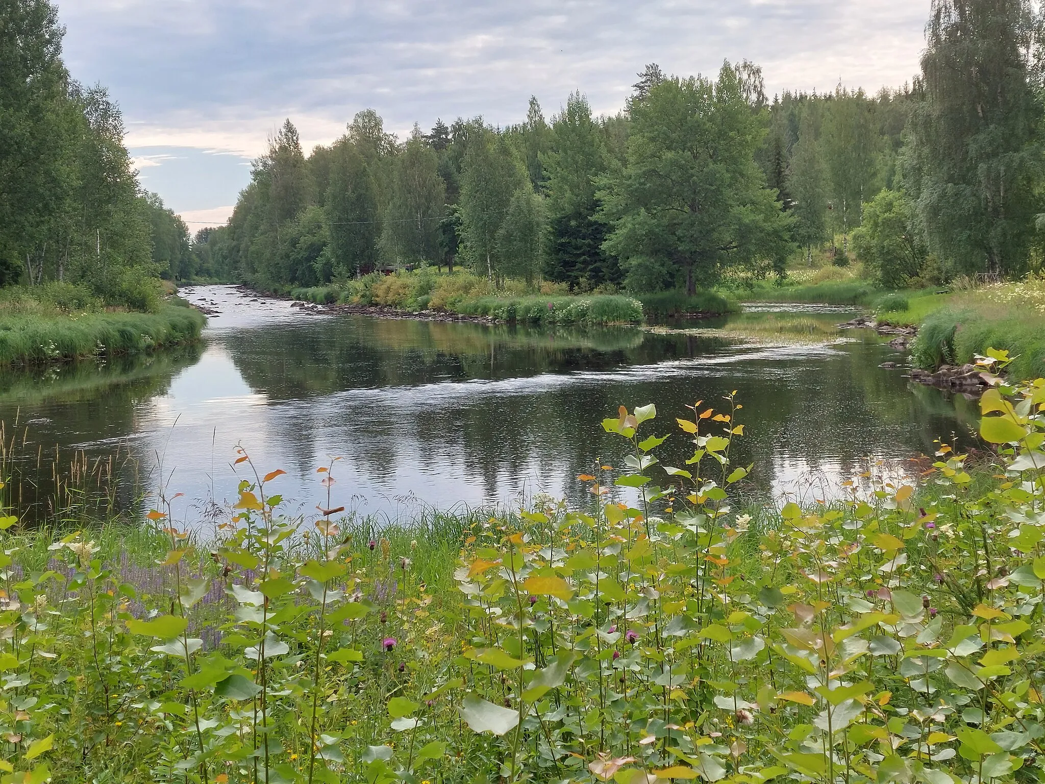 Photo showing: End of Pitkäkoski at river Matkusjoki