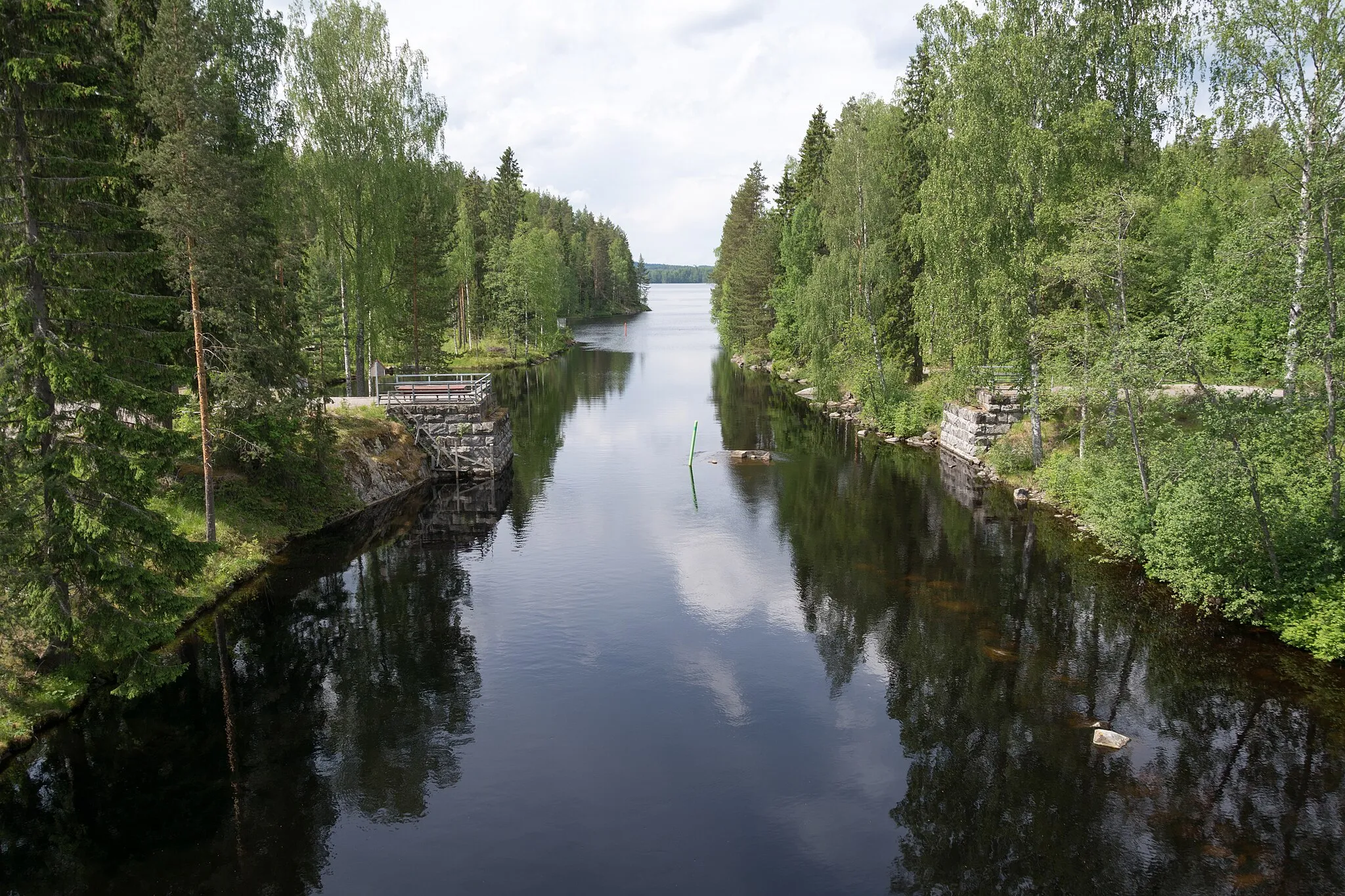 Photo showing: Kaavinkosken kanava Kaavilla