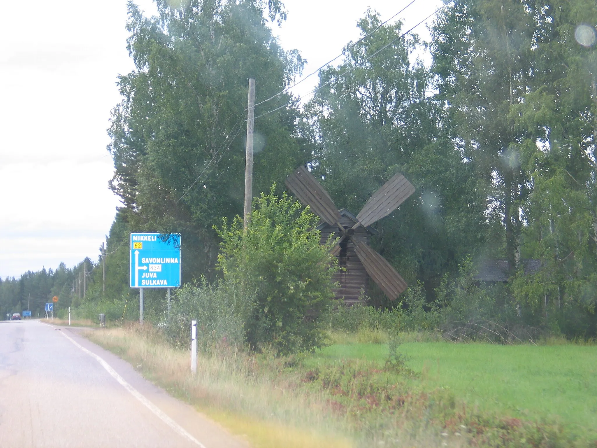 Photo showing: Old windmill in Puumala, Finland.