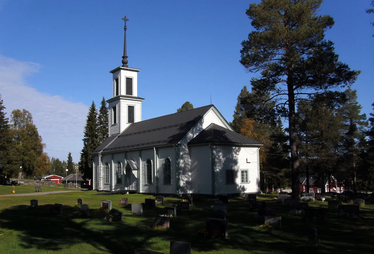 Photo showing: Korpilombolo kyrka