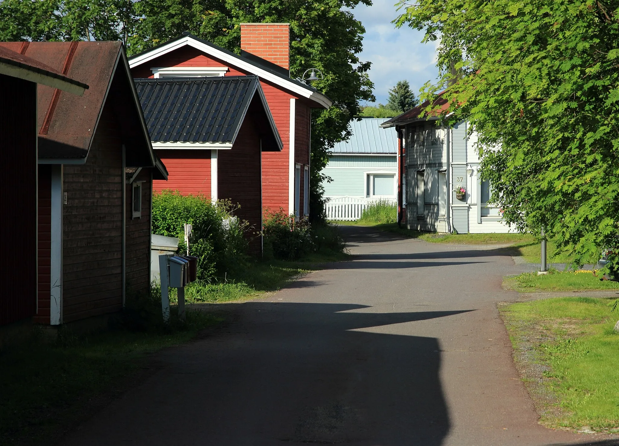 Photo showing: Wooden buildings in Hamina, Ii.