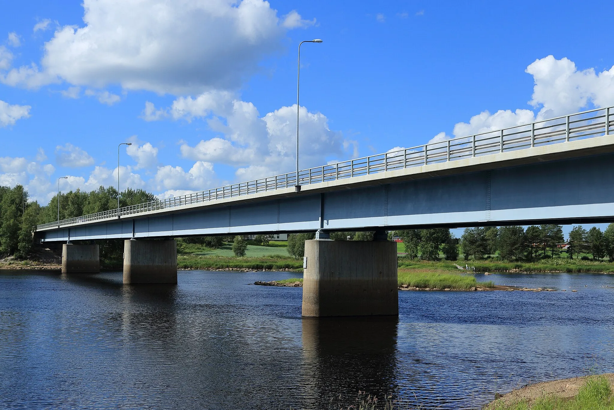 Photo showing: The Laukka Bridge in Muhos, Finland.