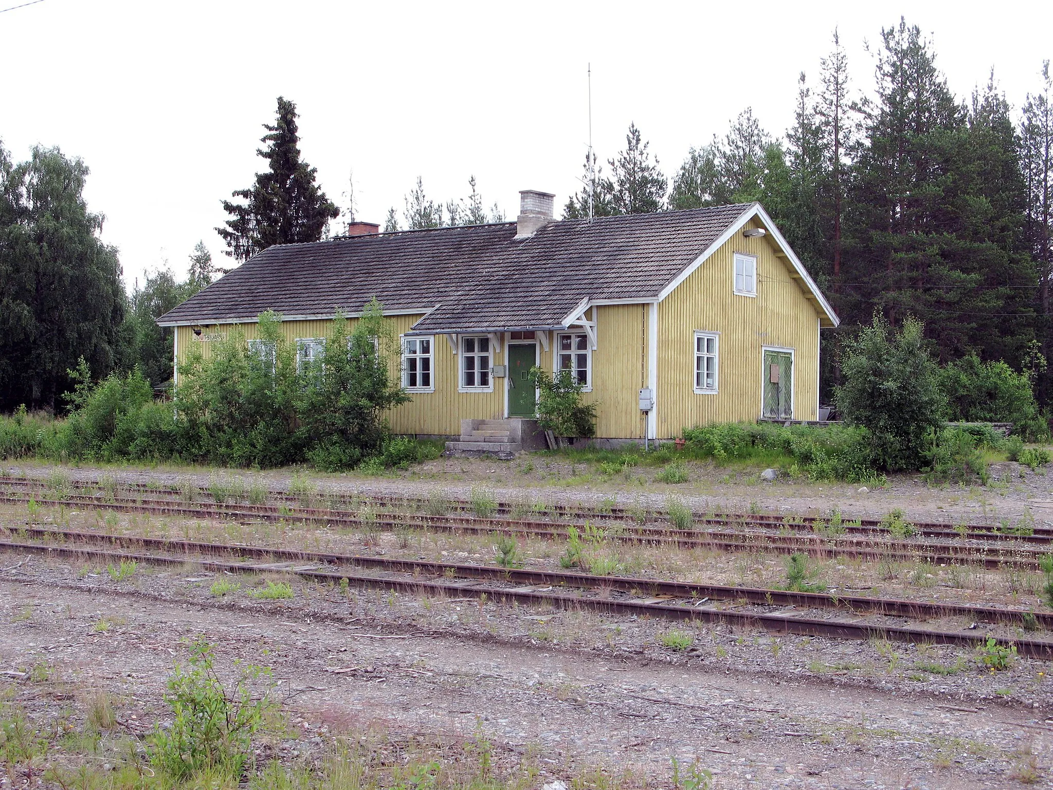 Photo showing: Joutsijärvi railwaystation in Kemijärvi city, Finland.