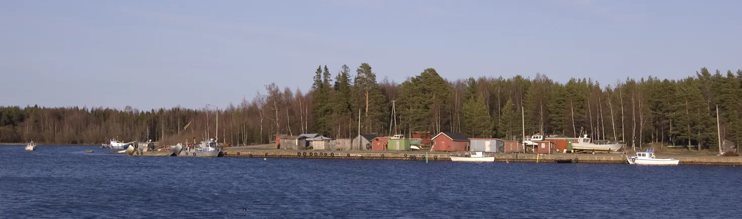 Photo showing: View of Kurtinhauta fishing harbour in Haukipudas, Finland.