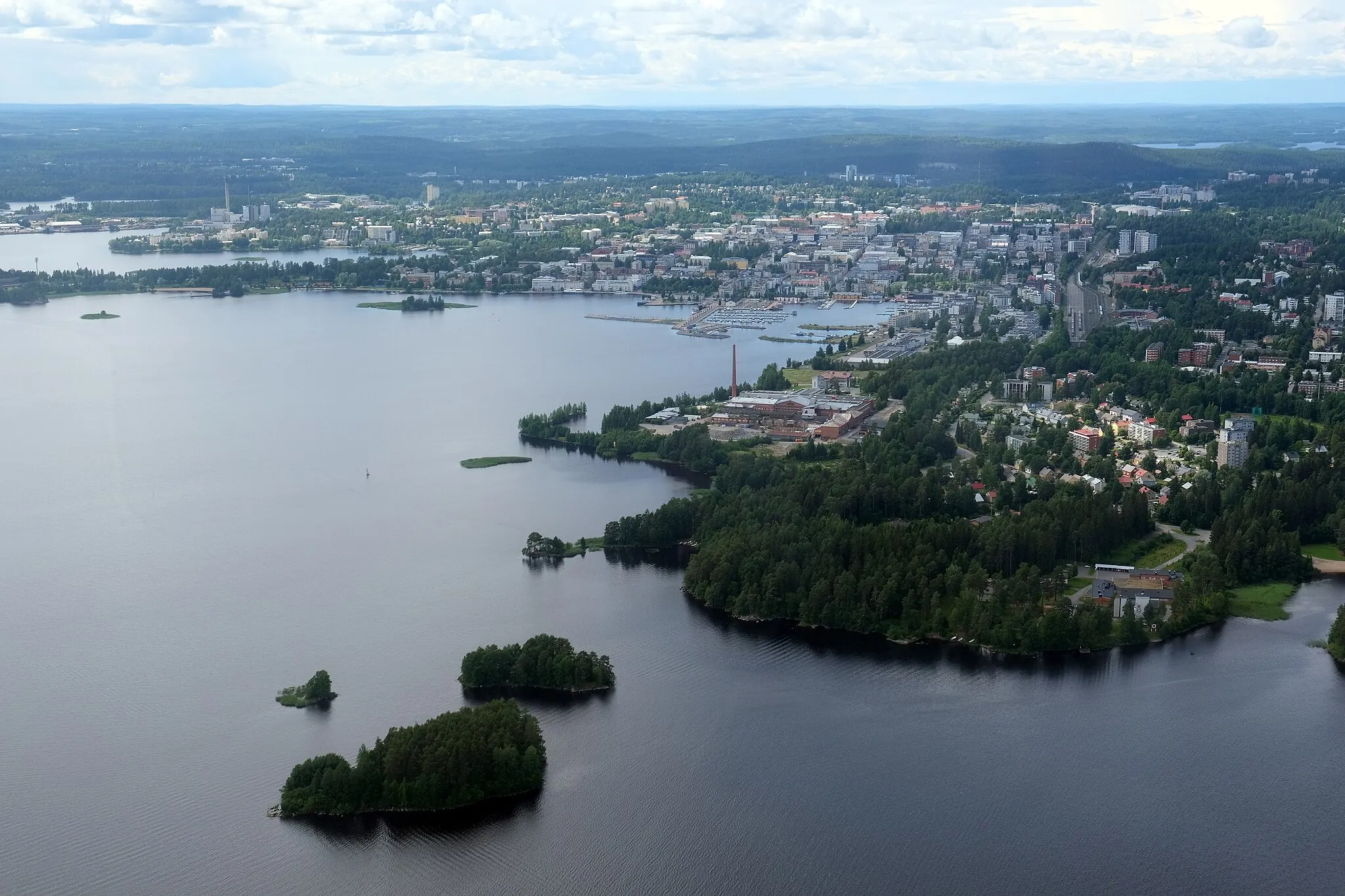 Photo showing: Aerial view of Kuopio.