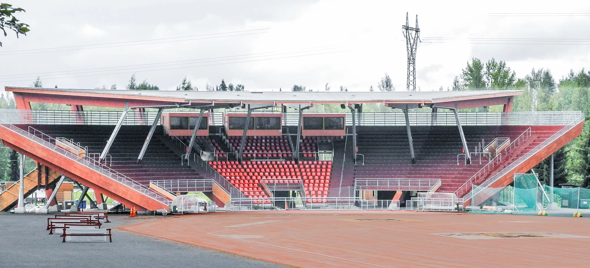 Photo showing: Puijo Pesäpallo Stadium in Kuopio, Finland.