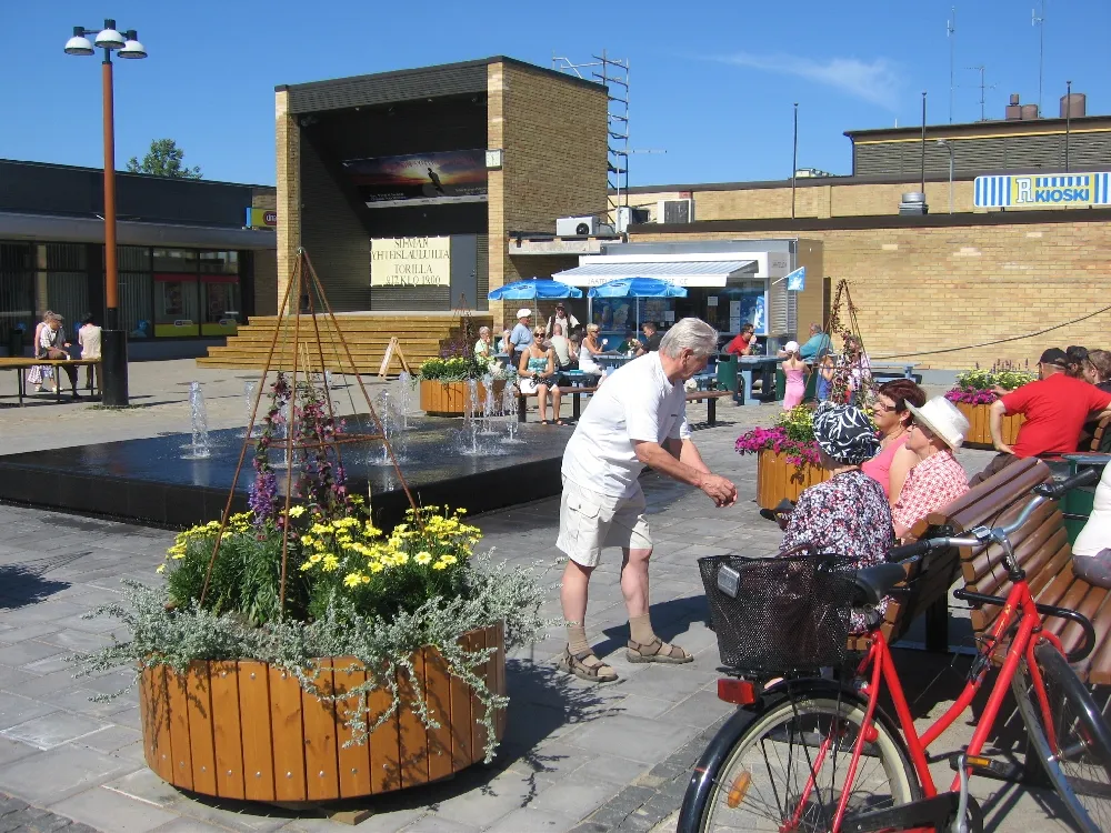 Photo showing: Siilinjärvi market place, Finland