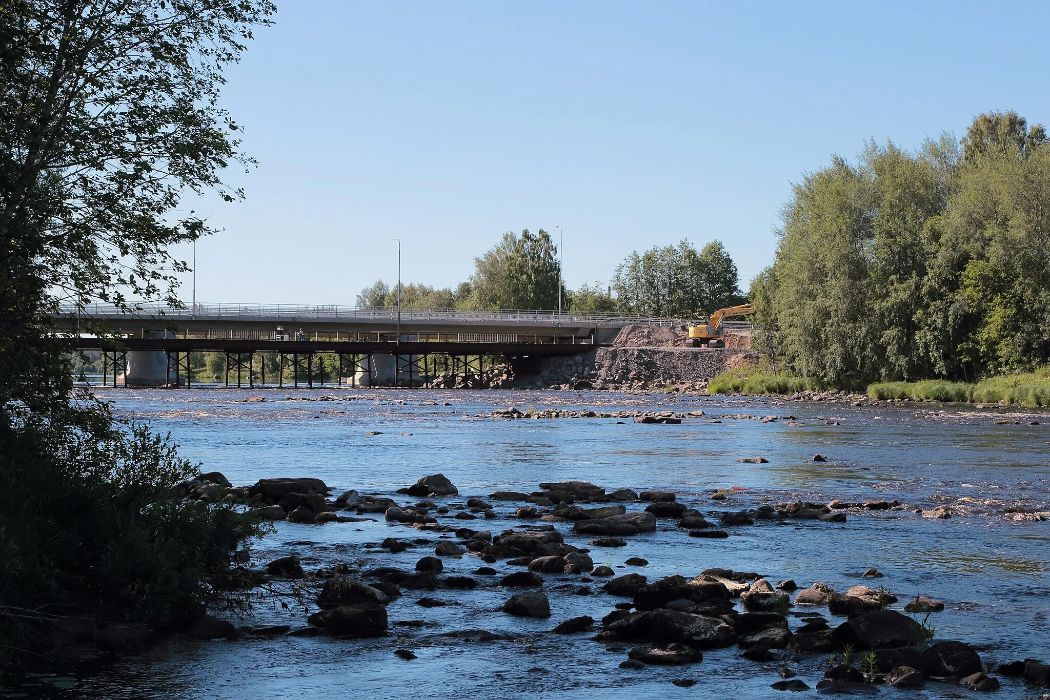 Photo showing: The Siikajoki river at the Revonlahti village in the Siikajoki municipality, Finland.