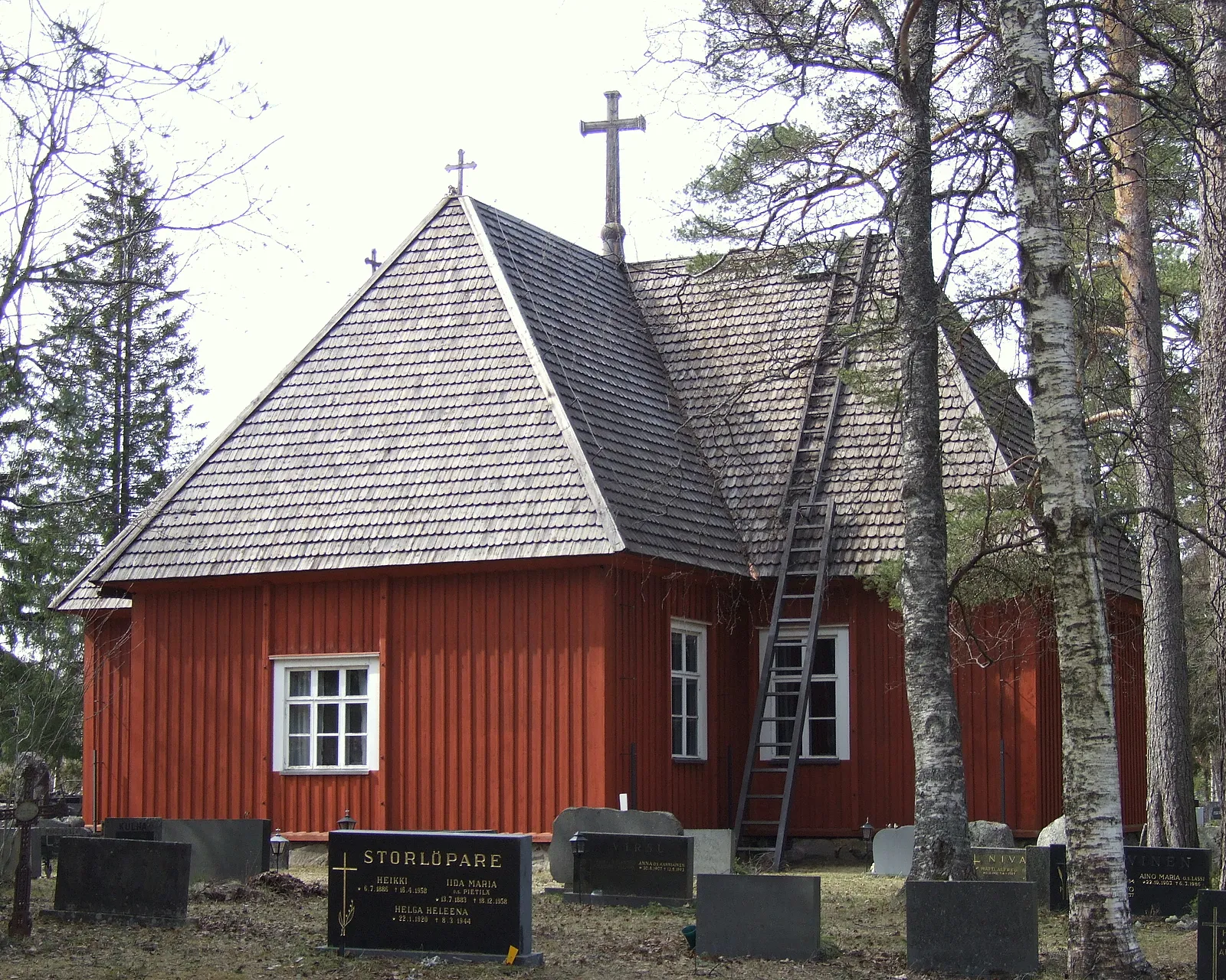 Photo showing: Revonlahti church in the municipality of Siikajoki(Finland). The church was built 1775.