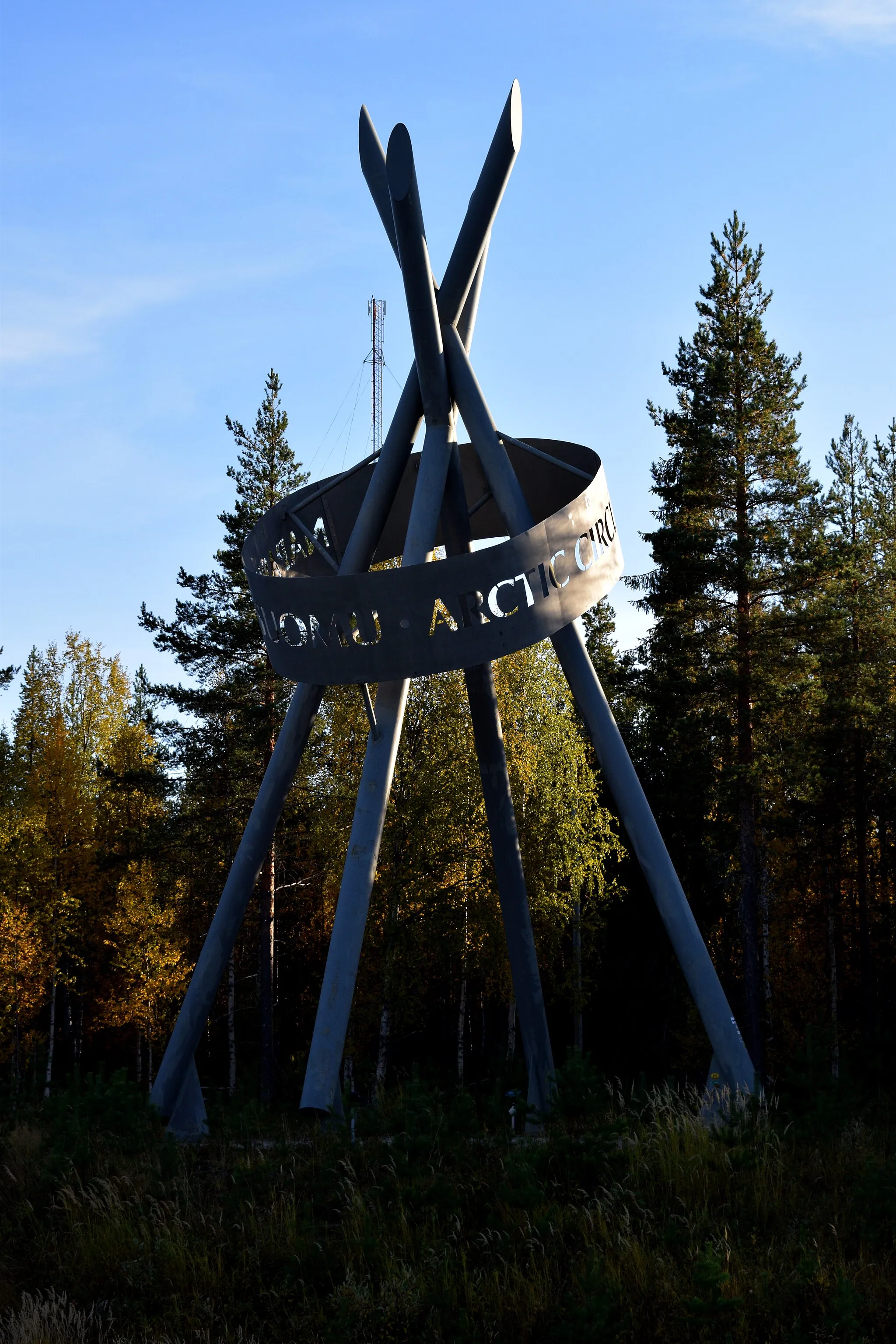 Photo showing: Arctic Circle monument in Kemijärvi, Finland