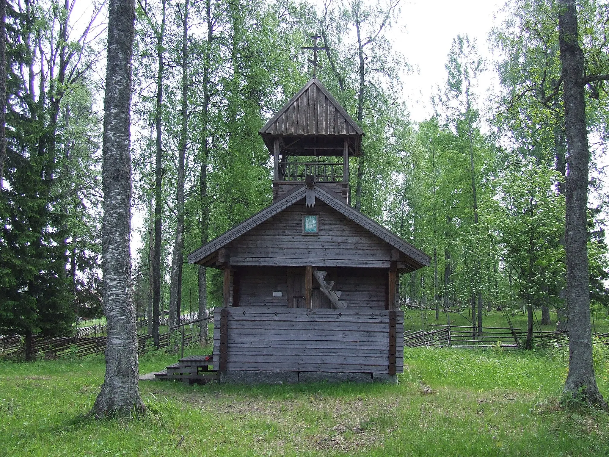 Photo showing: The orthodox chapel in Heinävaara, Joensuu, Finland.