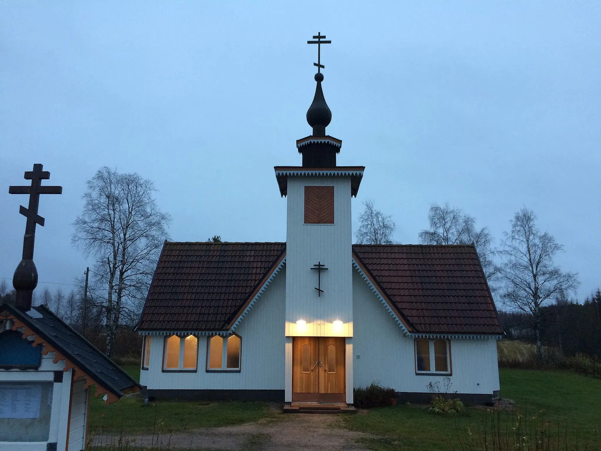 Photo showing: Orthodox Church of Transfiguration of Christ in Nivala, Finland. Build as chapel at 1961 and it was decicated to church in 2007.