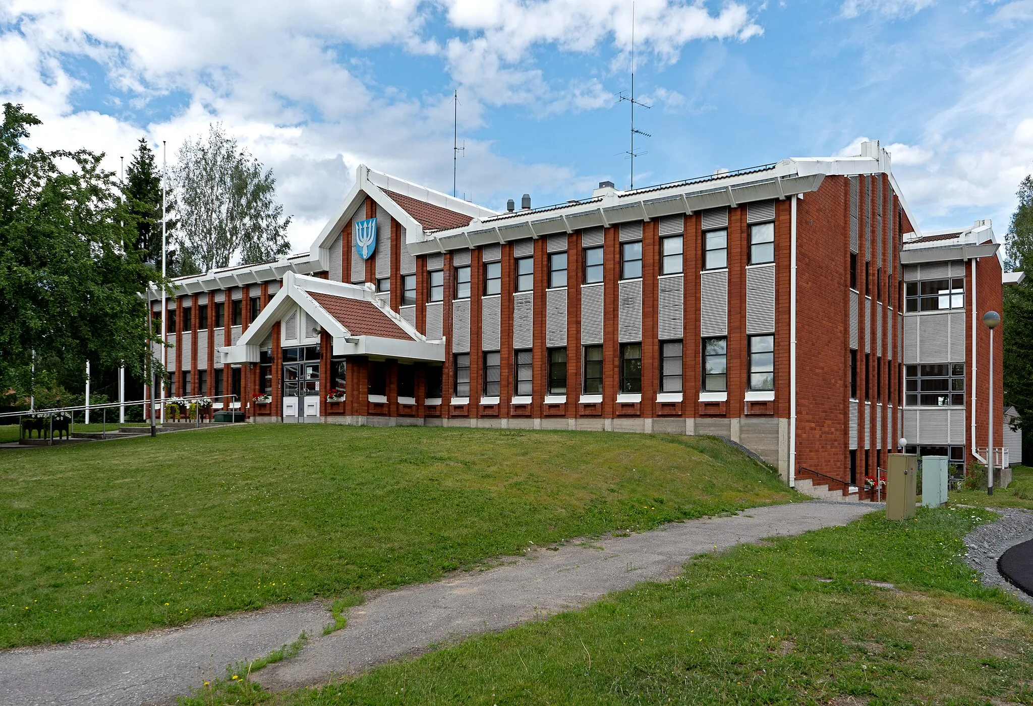 Photo showing: Reisjärvi municipal office, Finland.