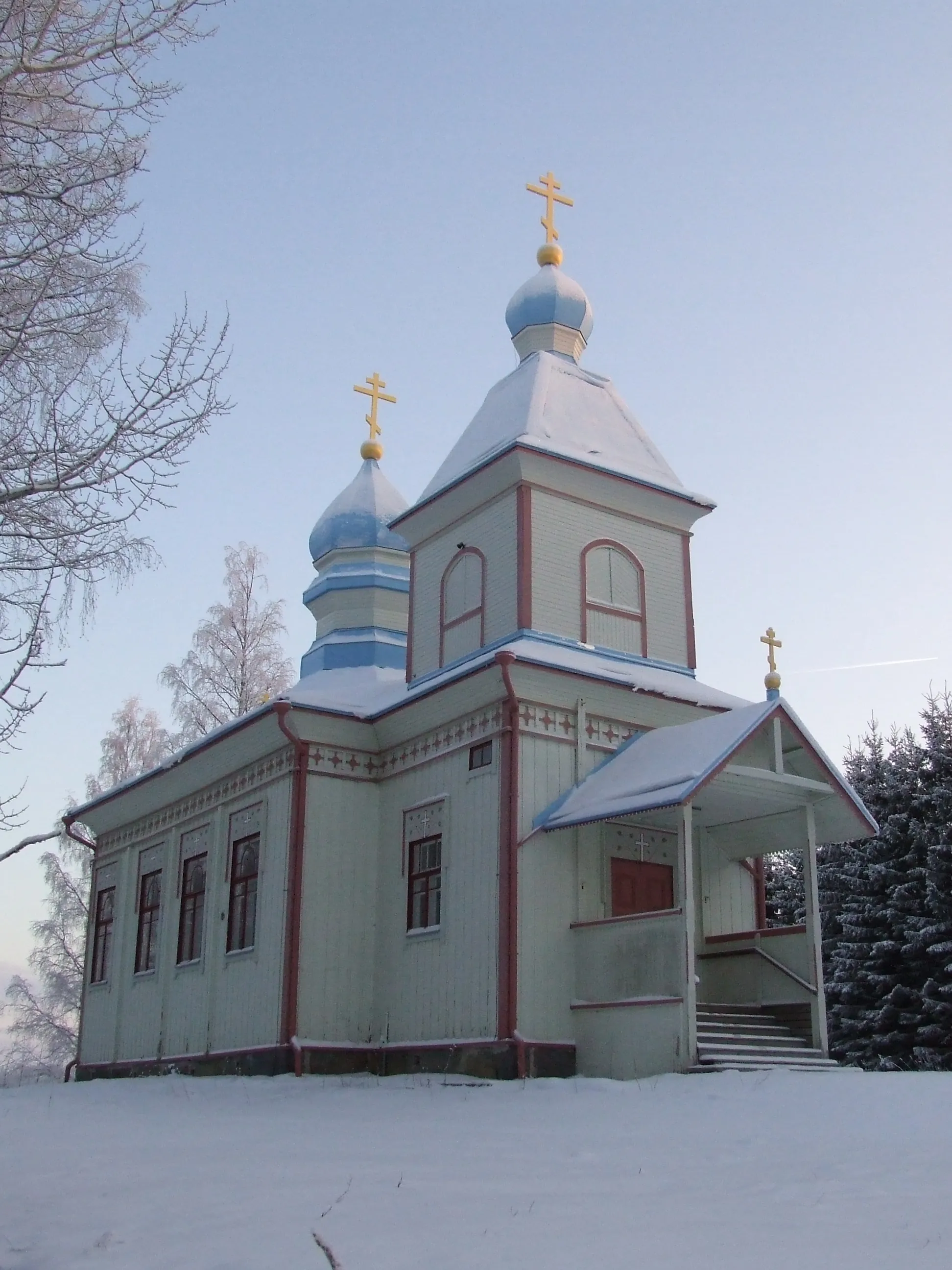 Photo showing: The church of Anna the Prophetess in Tuupovaara, Joensuu, Finland.
