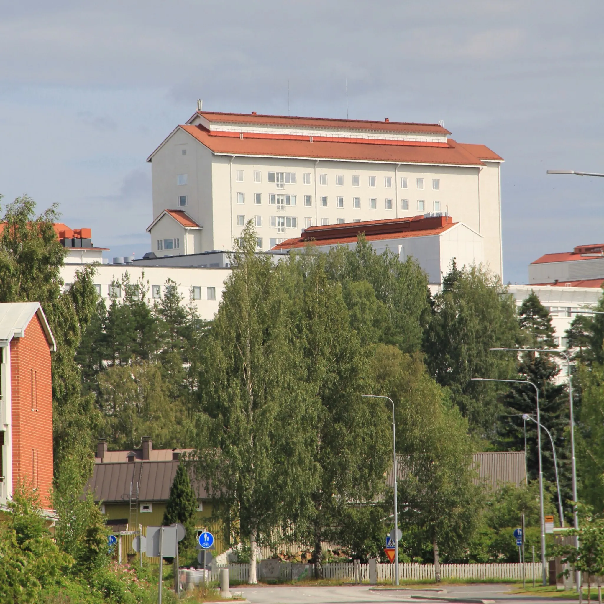 Photo showing: North Karelia central hospital buildings, Joensuu, Finland.