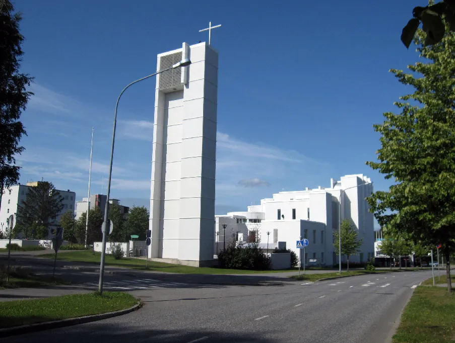 Photo showing: Noljakka lutheran church, Joensuu, Finland