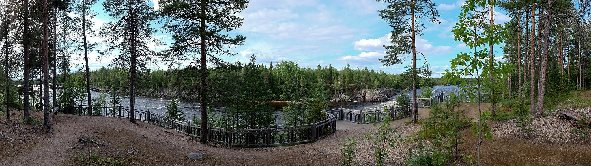 Photo showing: Äijäkoski, Panorama from the Viewpoint