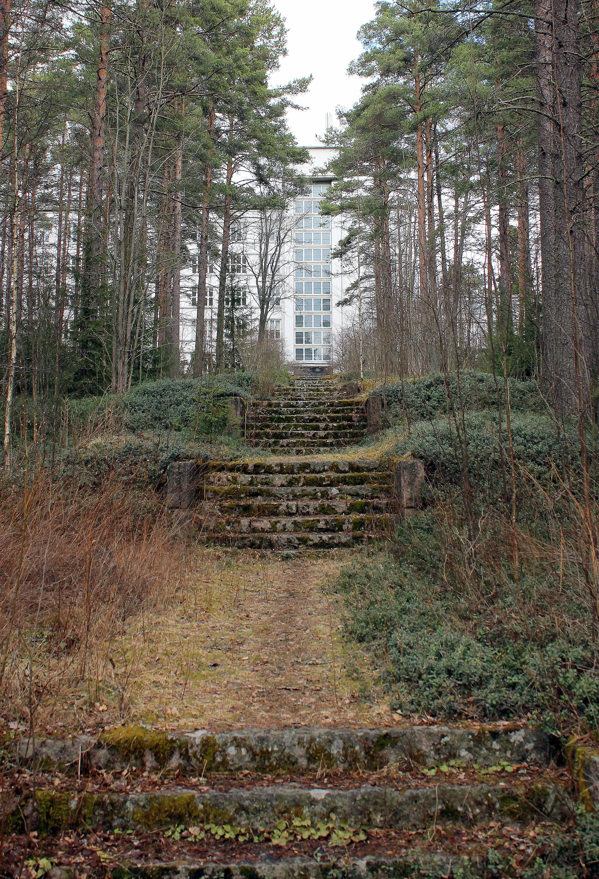 Photo showing: The main hospital building of the Päivärinne Sanatorium in Muhos, Finland.