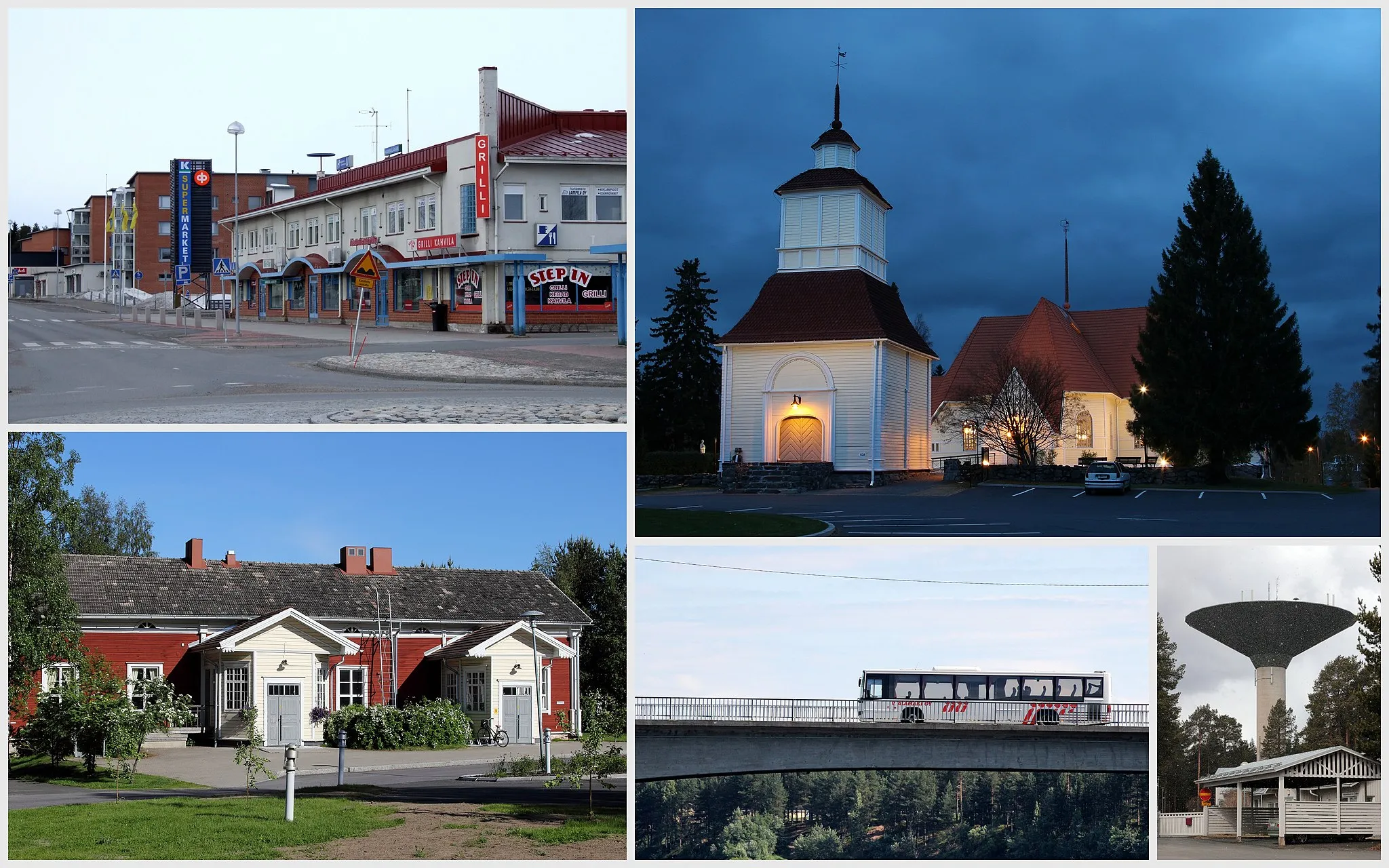 Photo showing: Montage of Haukipudas district in Oulu.