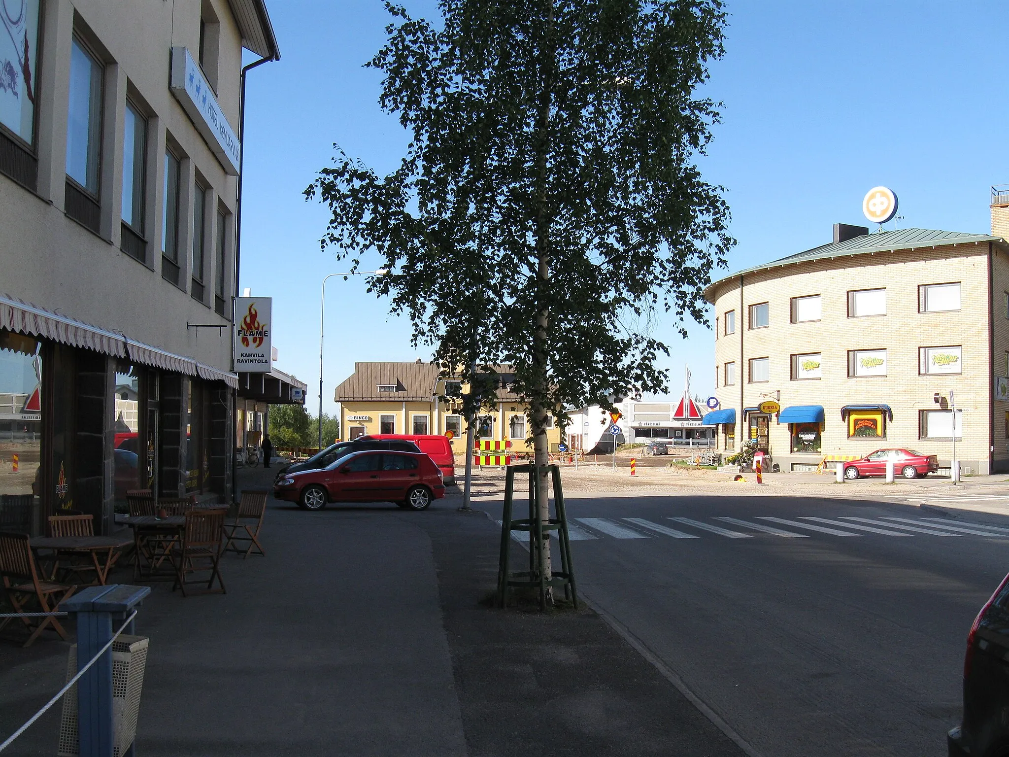 Photo showing: The centre of the city of Kemijärvi, Finland.