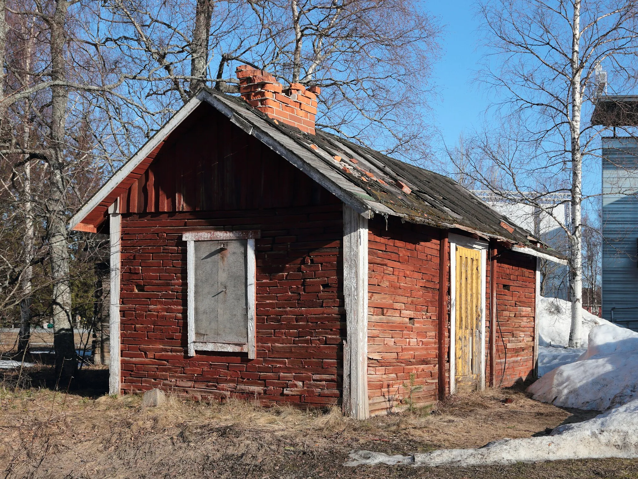 Photo showing: A hut at the Kauppiantie street in the Oulunsalo district of Oulu.