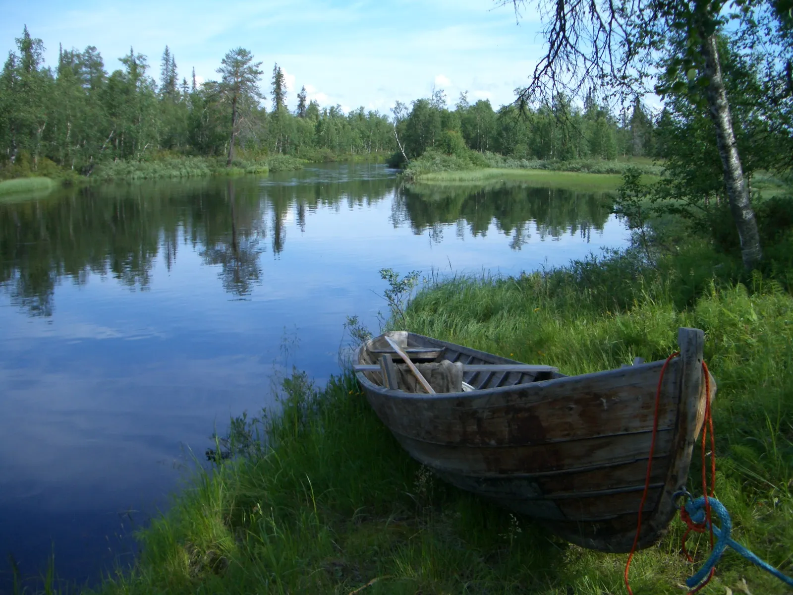 Photo showing: Tenniöjoki river in Salla, Finland