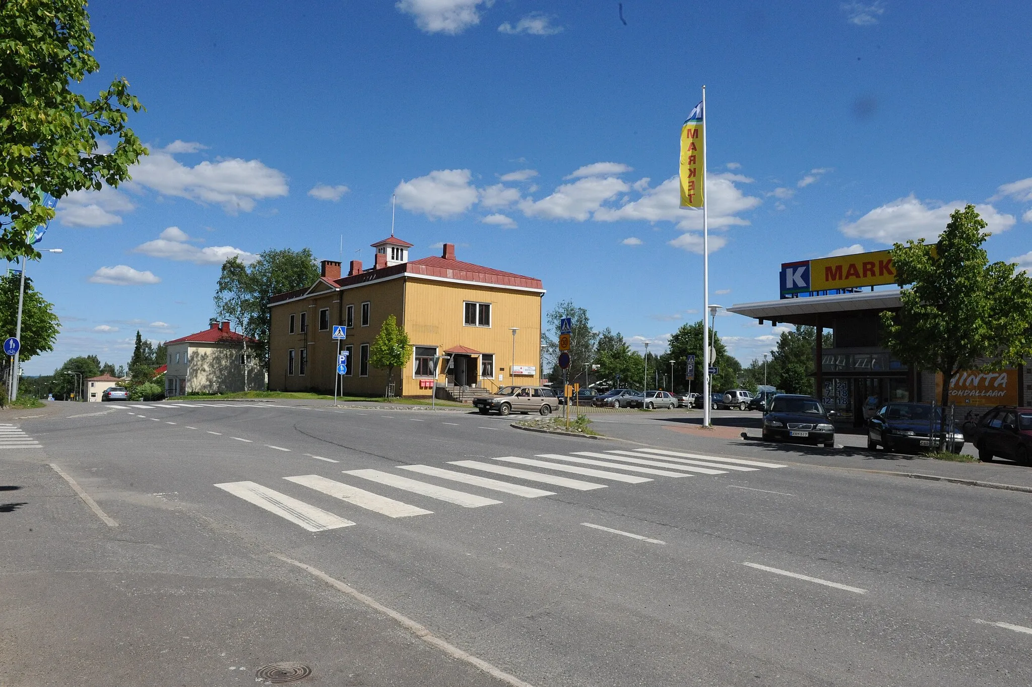 Photo showing: Centre of Tohmajärvi.