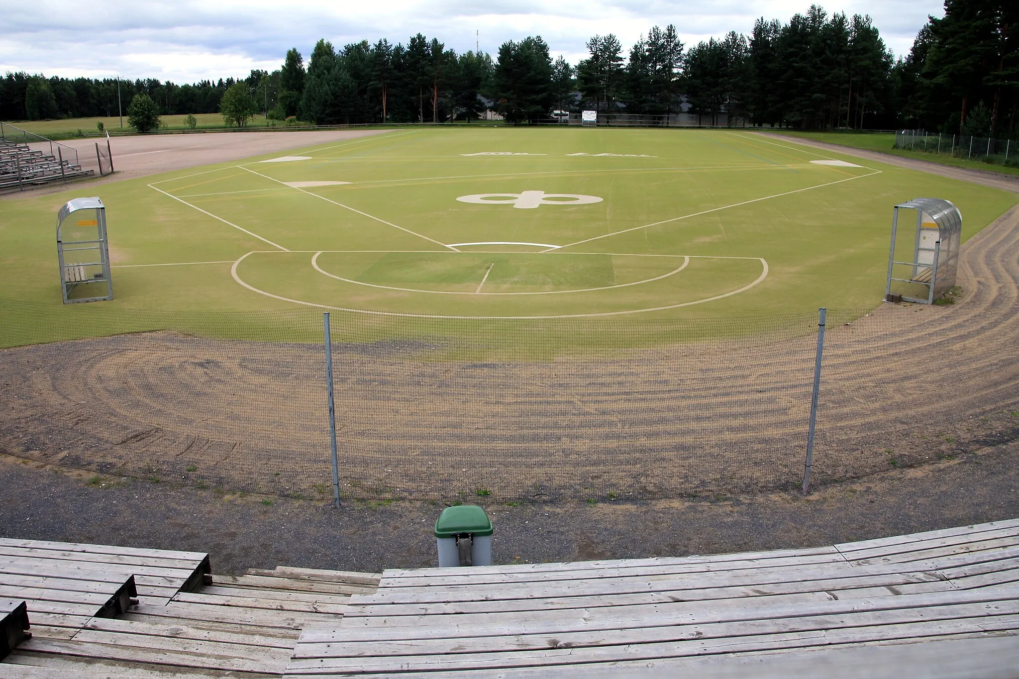 Photo showing: Finnish baseball field in Tyrnävä, Finland.