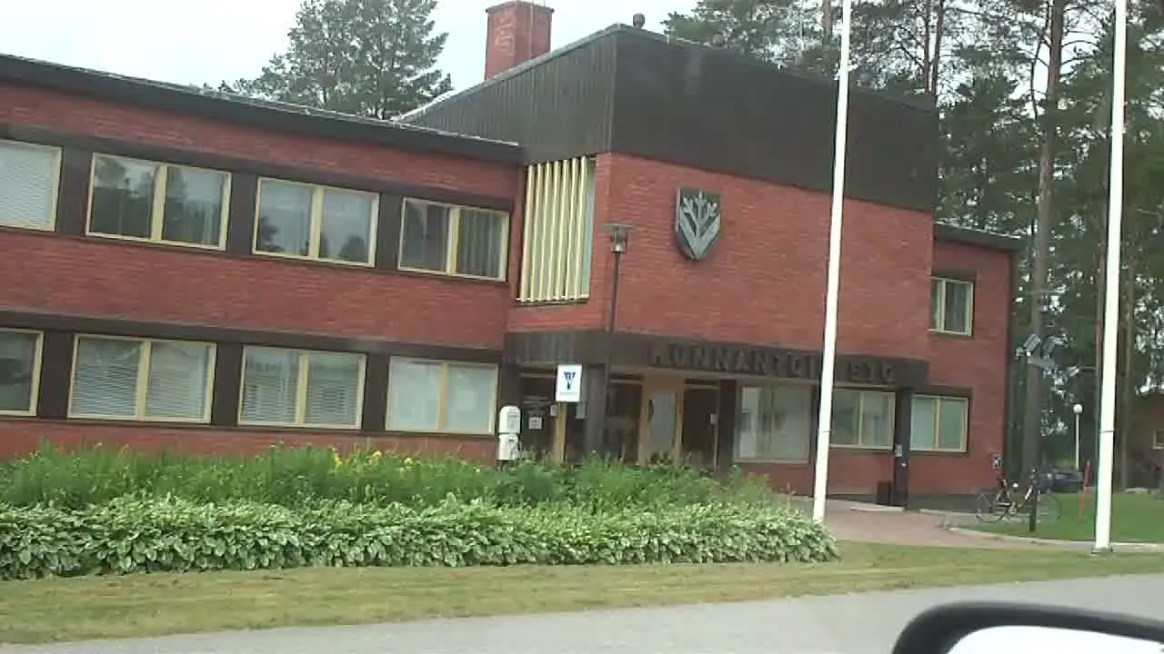 Photo showing: Town hall. In Vieremä, Eastern Finland, Vieremä.