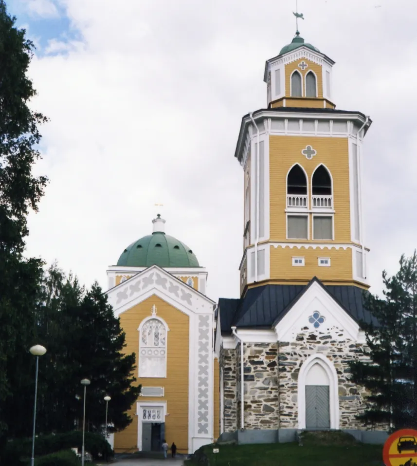 Photo showing: Kerimäki wooden church, the largest wooden church of the world in Kerimäki, Finland.