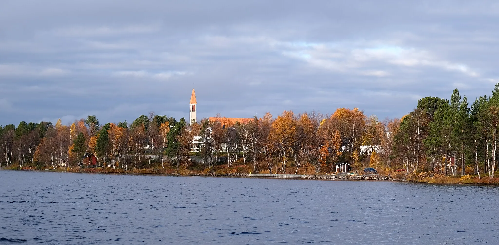 Photo showing: Lake Ounasjärvi in Enontekiö, Finland.